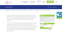 Desktop Screenshot of investor.streamlinehealth.net