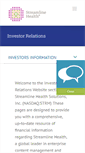 Mobile Screenshot of investor.streamlinehealth.net